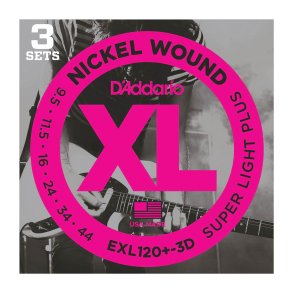 D'Addario EXL120+-3D, 0095-044 (3-pack)